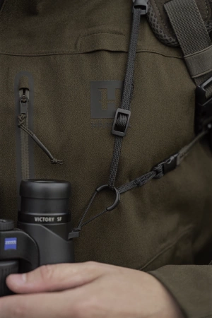 Uprząż na lornetkę Härkila NOCTYX - cicha i bezpieczna: ultracichy pas nośny do lornetki