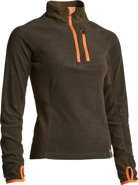 Golf damski Revna Northern Hunting   - polarowy zapinany pod szyją