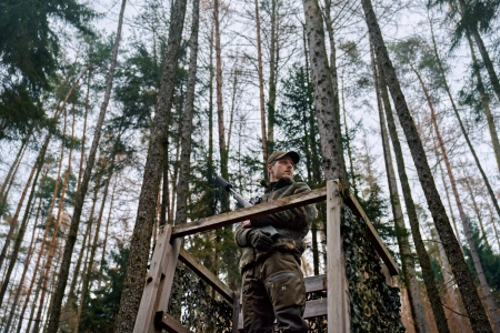 Kurtka Härkila Tyst Camo Fleece - cicha typu highloft