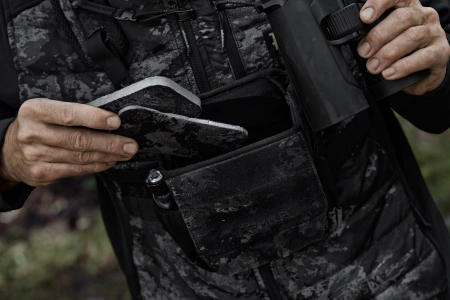 Uprząż na lornetkę Härkila NOCTYX- cicha i bezpieczna: ultracichy pas nośny do lornetki