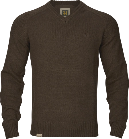 Sweter Härkila Vincent merino v-neck - 100% wełna merino