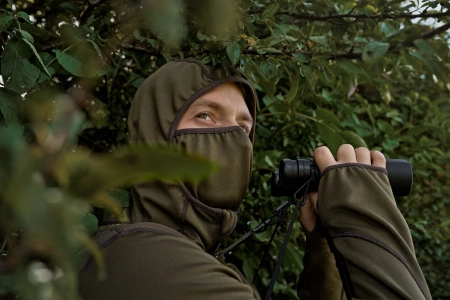 Bluza rozpinana z kapturem Deer Stalker - elastyczny polar idealny do polowania z podchodu