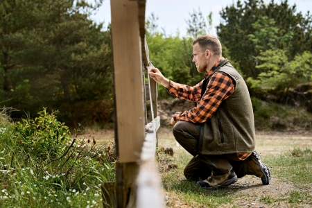 Kamizelka Härkila Kalix fleece - polarowa ze wstawkami mini ribstop