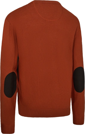 Sweter dzianinowy Deerhunter Harrington O-neck - cienki, mieszanka 50/50 wełna merino i bawełna