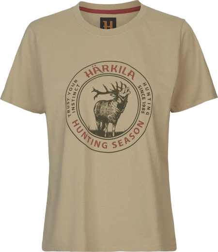 Koszulka damska Härkila Stag Badge S/S t-shirt - miękki stylowy t-shirt