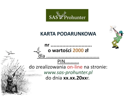 Karta podarunkowa 2000 zł