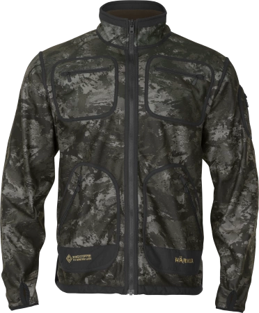Bluza Härkila Kamko NOCTYX fleece - rozpinana w kamuflażu nocnym