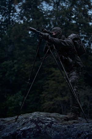 Kurtka Härkila NOCTYX Hybrid Camo w kamuflażu nocnym