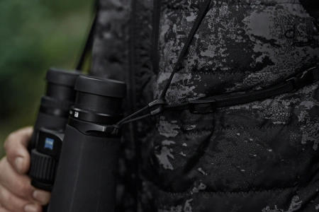 Uprząż na lornetkę Härkila NOCTYX- cicha i bezpieczna: ultracichy pas nośny do lornetki