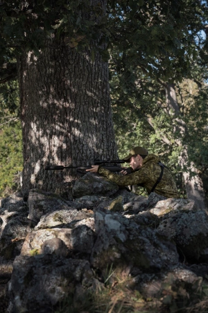 Bluza Power Camo Fleece - rozpinana, z kapturem