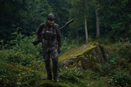 Uprząż na lornetkę Härkila NOCTYX- cicha i bezpieczna: ultracichy pas nośny do lornetki