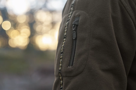 Bluza Härkila Kamko NOCTYX fleece - rozpinana w kamuflażu nocnym