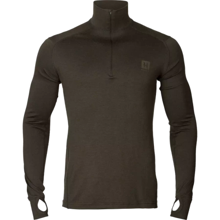 Härkila Base All Season half zip - podkoszulka z długim rękawem i golfem 100% wełna merynosów