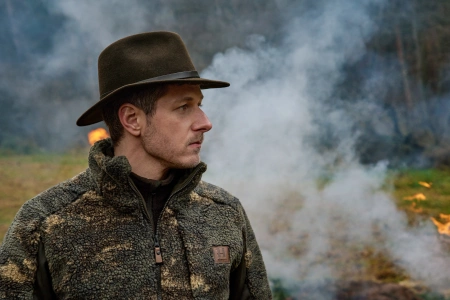 Kurtka Härkila Tyst Camo Fleece - cicha typu highloft