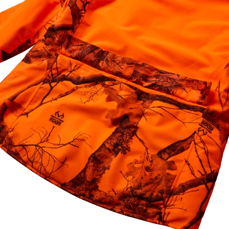 Kurtka grzewcza Deerhunter Game RealTree Edge Safety Orange - z membraną Deertex Perfomance Shell