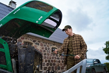 Koszulka Härkila H-logo S/S T-shirt - lekka bawełniana koszulka z logo