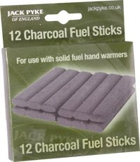 Zestaw  wkładów węglowych Fuel Sticsk x 12 do ogrzewacza dłoni