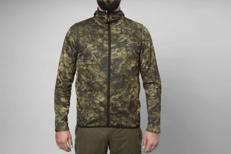 Bluza Power Camo Fleece - rozpinana, z kapturem