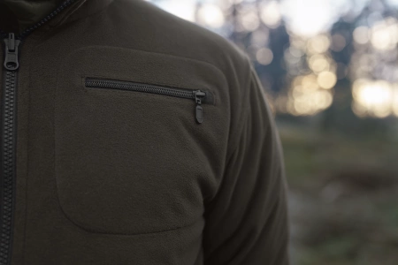 Bluza Härkila Kamko NOCTYX fleece - rozpinana w kamuflażu nocnym