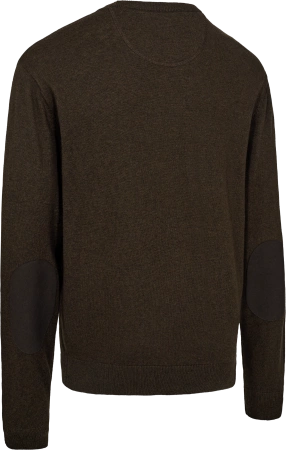 Sweter dzianinowy Deerhunter Harrington O-neck - cienki, mieszanka 50/50 wełna merino i bawełna