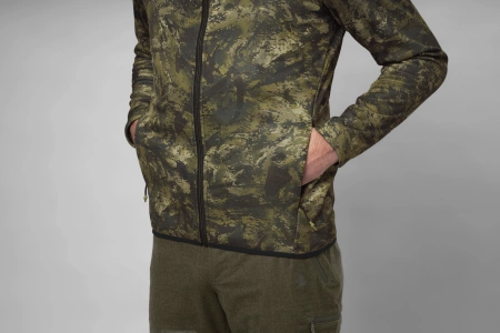Bluza Power Camo Fleece - rozpinana, z kapturem