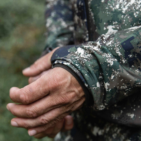 Bluza Alvar Opt 2 Norhern Hunting - idelana warstwa środkowa w kamuflażu z kapturem