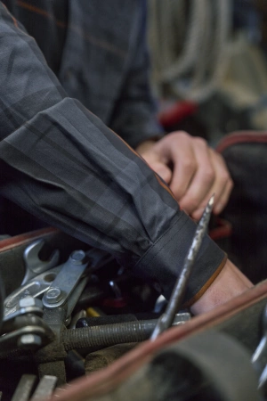 Koszula Härkila Akse L/S w kratę - uniwersalna 98% bawełna